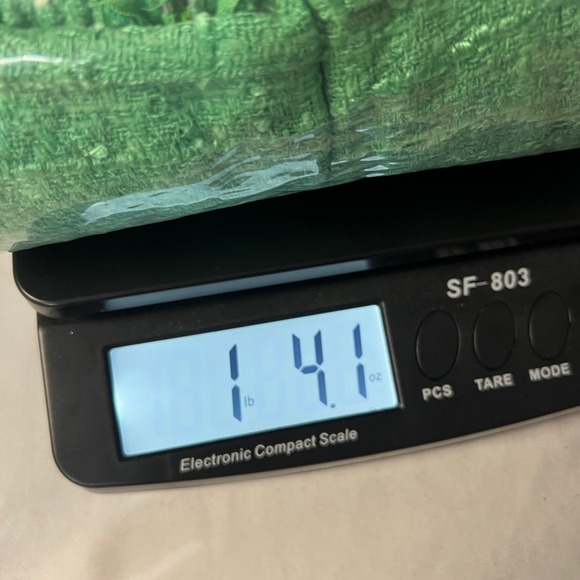 Design Todays Green Textured Fringe Skirt XL Asymmetrical Hem Made USA Retro Y2K - Picture 9 of 9